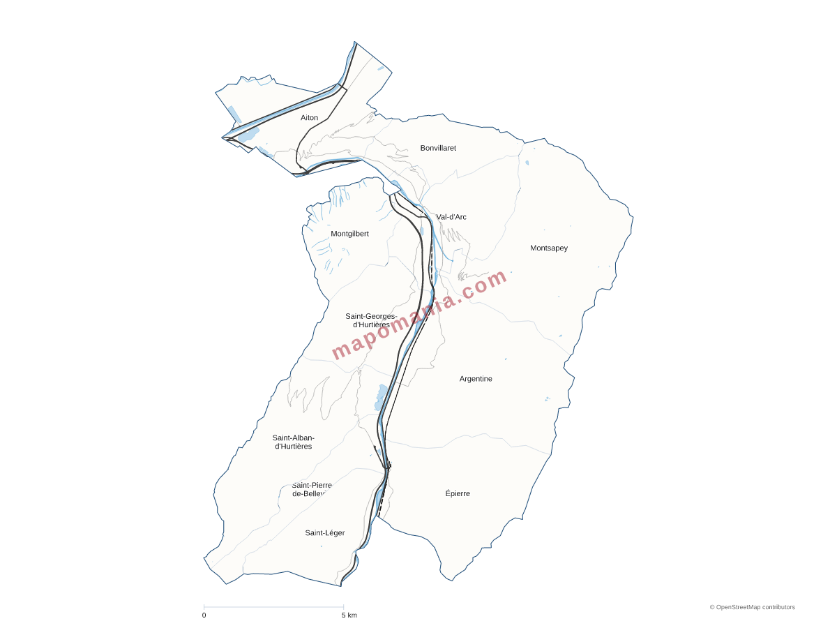 Carte de CC Porte de Maurienne à personnaliser