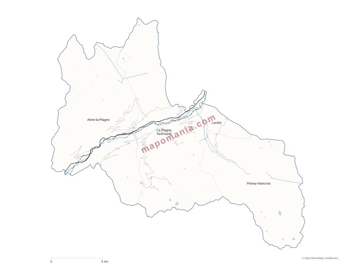 Carte de CC Les Versants d'Aime à personnaliser