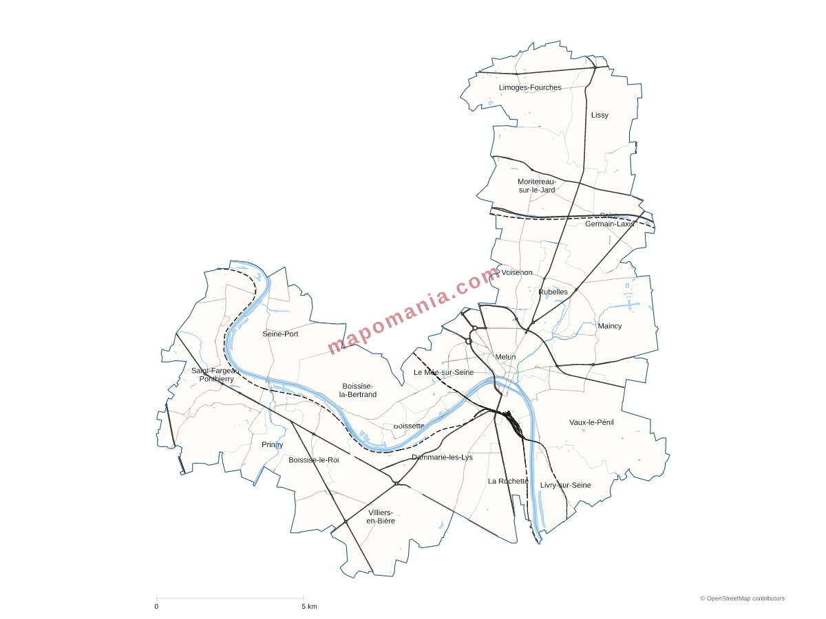 Carte de CA Melun Val de Seine à personnaliser