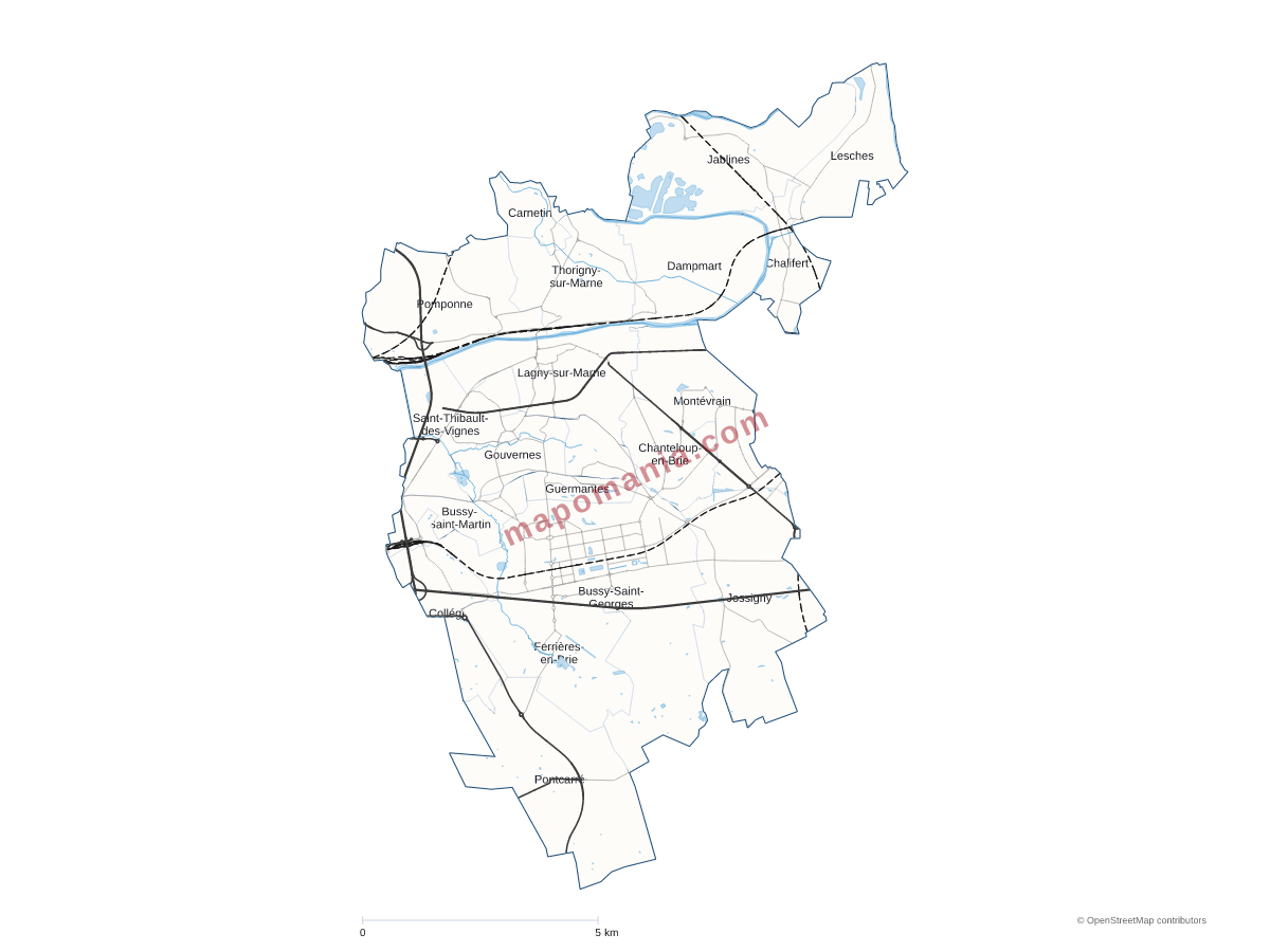 Carte de CA Marne et Gondoire à personnaliser
