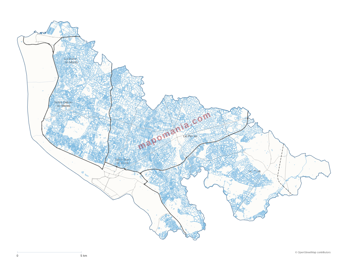 Carte de CC Océan Marais de Monts à personnaliser