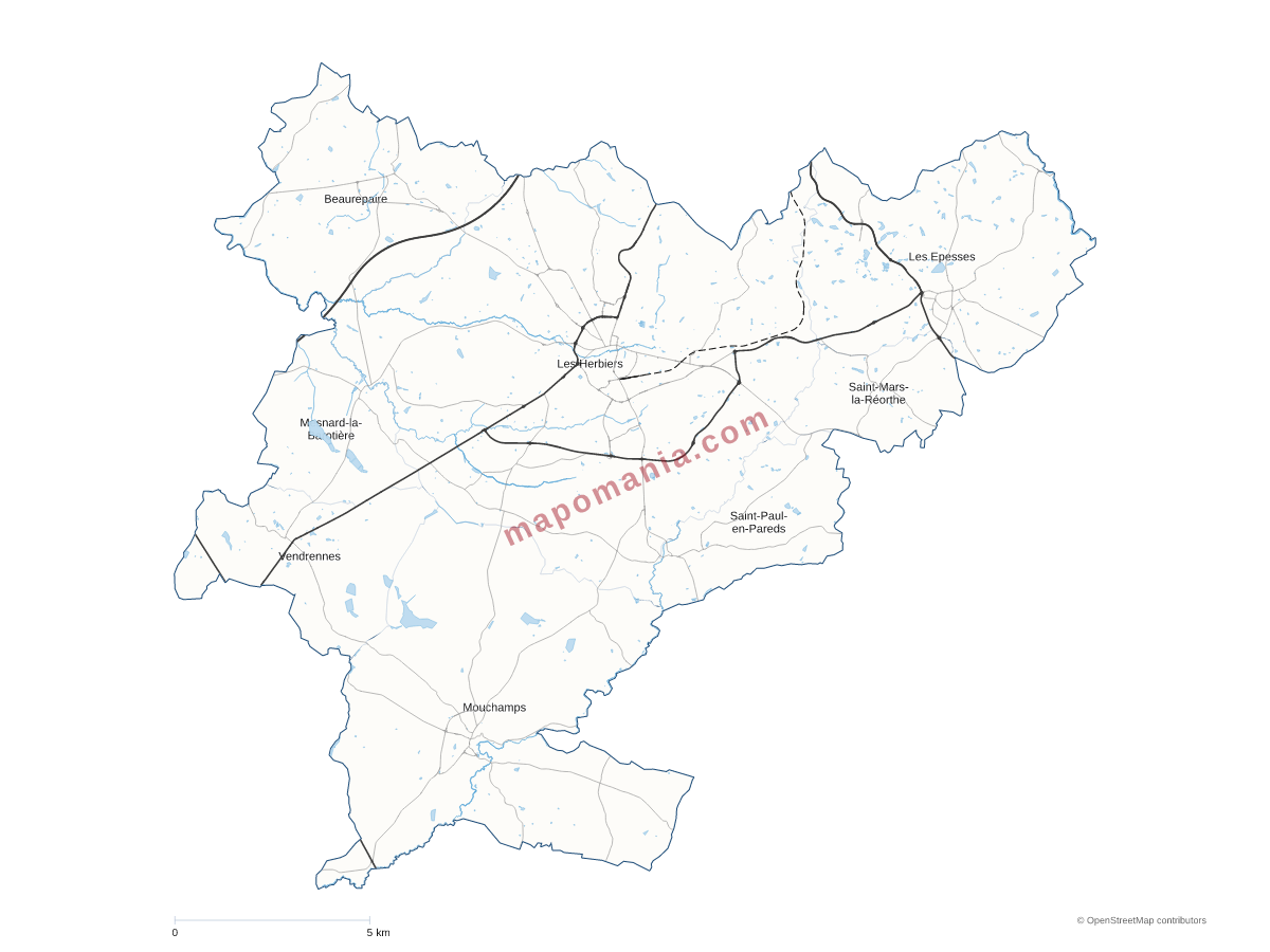 Carte de CC du Pays des Herbiers à personnaliser