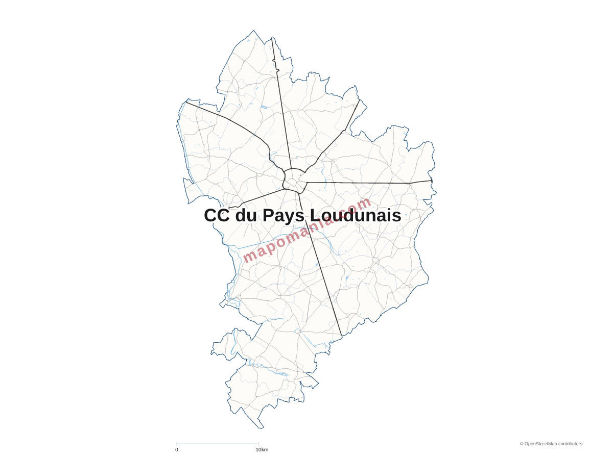 Carte de CC du Pays Loudunais à personnaliser