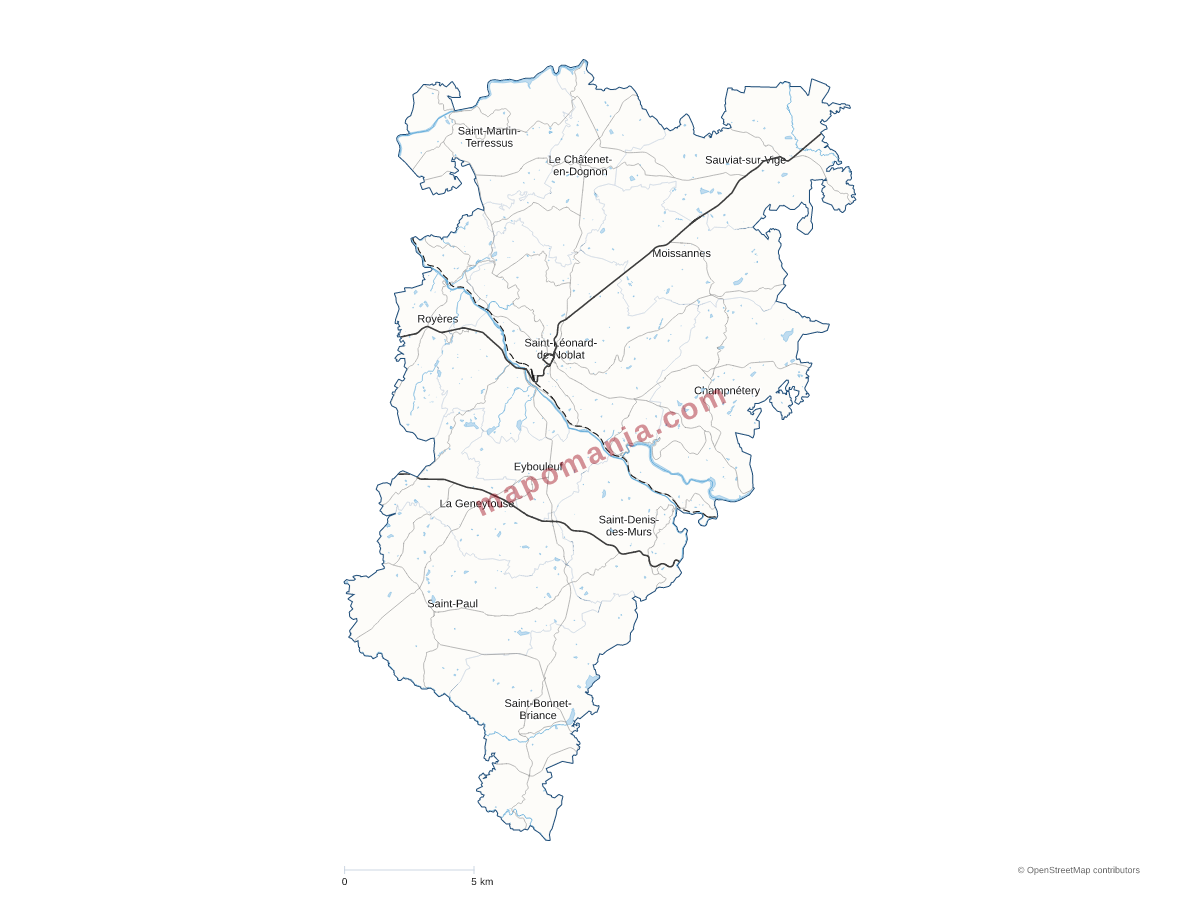Carte de CC de Noblat à personnaliser