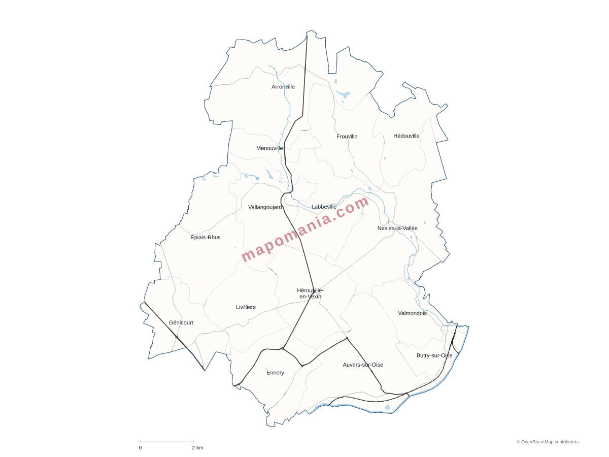 Carte de CC Sausseron Impressionnistes à personnaliser