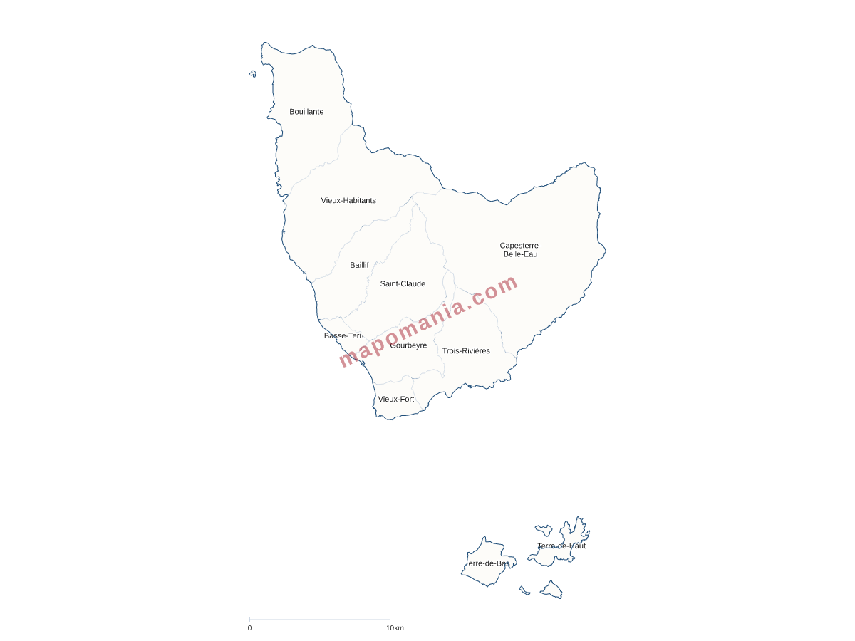 Carte de CA Grand Sud Caraïbe à personnaliser